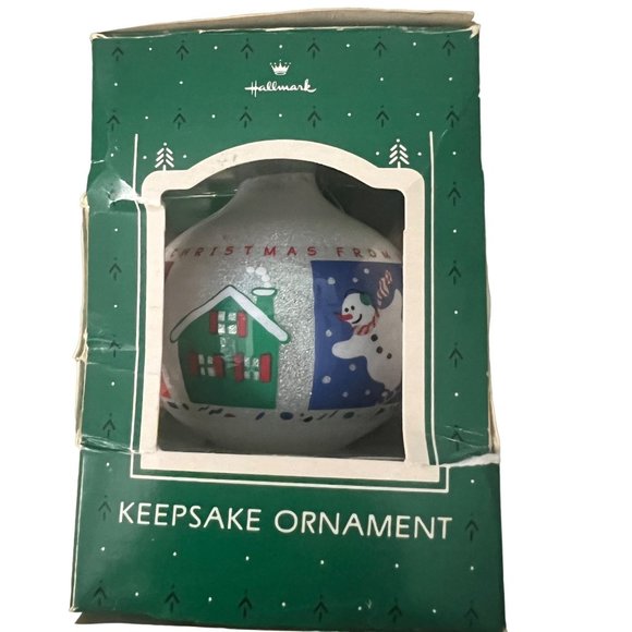 Vintage Hallmark 1988 Sparkling Glass Ornament - Picture 4 of 6